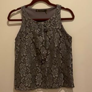 Gray Lace Blouse. Size XS